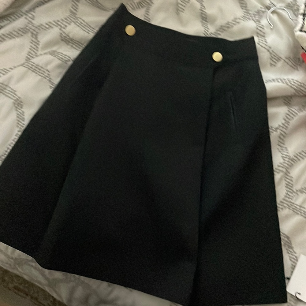 Ted baker black a-line skirt